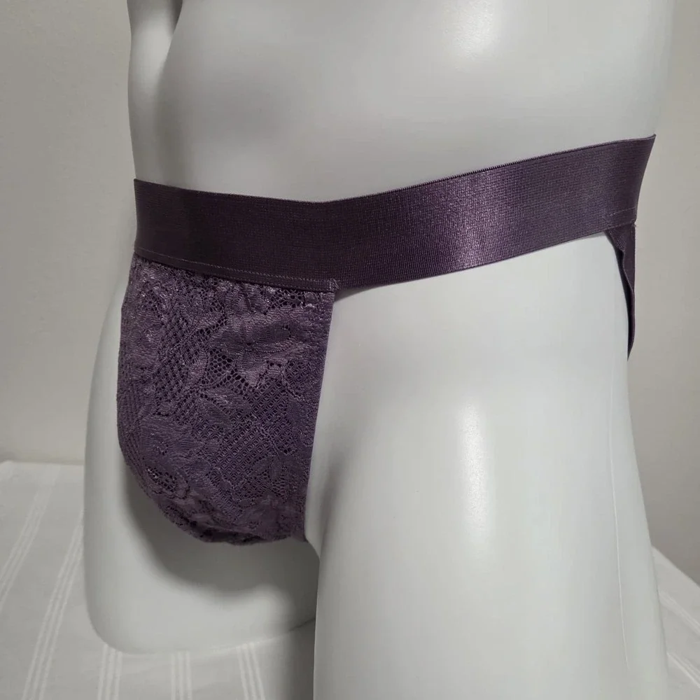 Cosabella Luxury Italian Men's Lace Jock Strap‎ Designer Underwear Himalayan Sky
